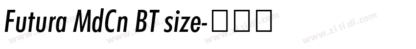 Futura MdCn BT size字体转换